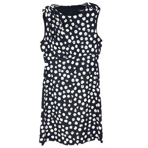 NWT DKNY Black & Ivory Knit Sheath Dress Size 6